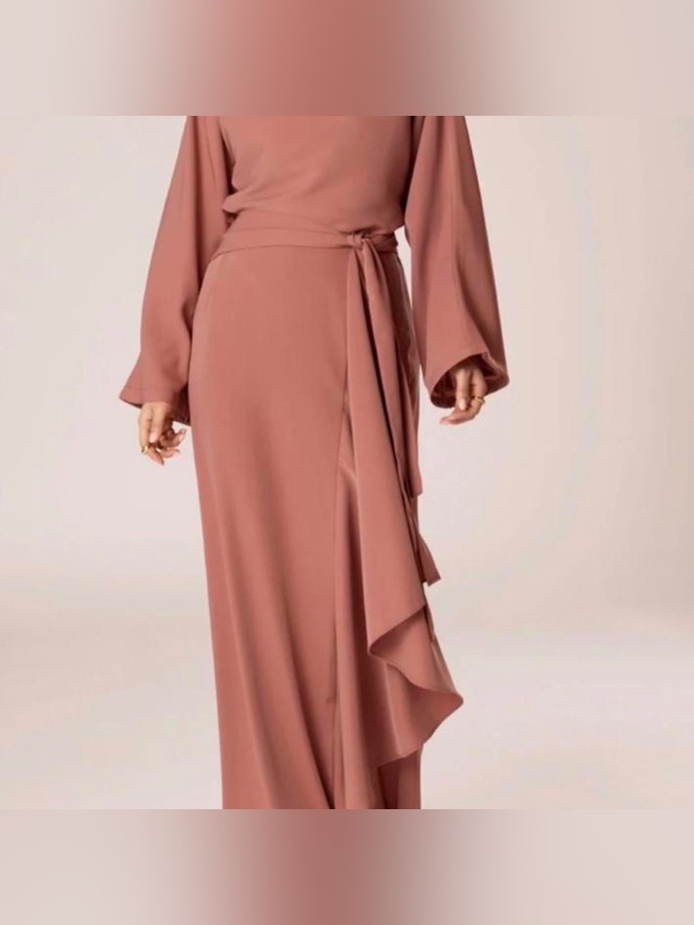 Veiled Collection Helena Ruffle Maxi skirt with matching kimono sleeve top set